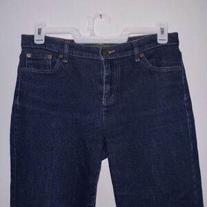 Lauren Ralph Lauren women's jeans size 10 dark blue straight legs